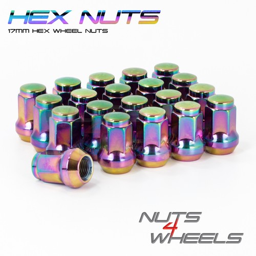 Neo chrome wheel nuts - x,