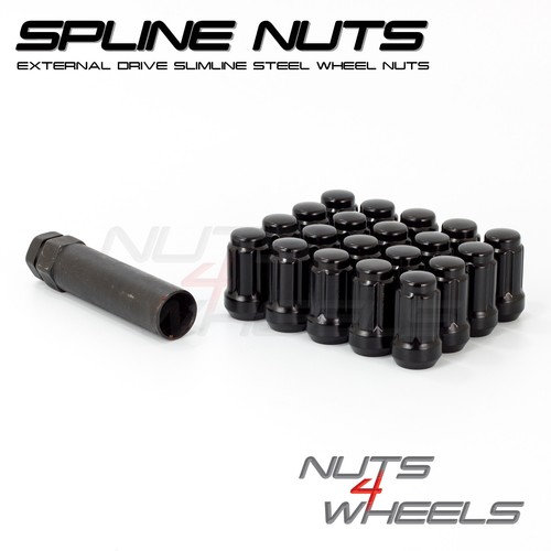Black spline wheel - 20, nuts